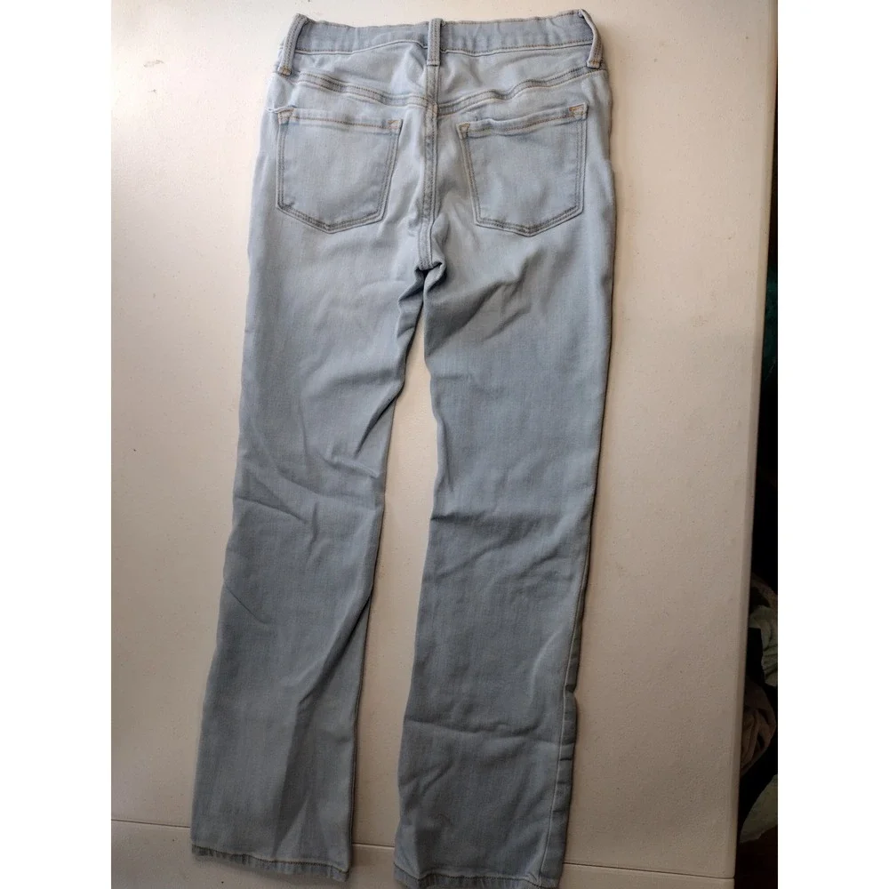 Old Navy Kids Girls Boot Cut Jeans Light Wash Size 10 Built‎ in Stretch
